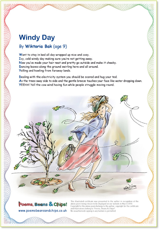 Windy Day Poem -  Mike Dicey